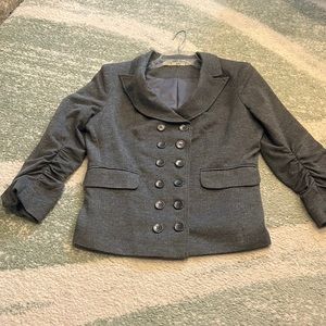 Double Breasted Knit Blazer